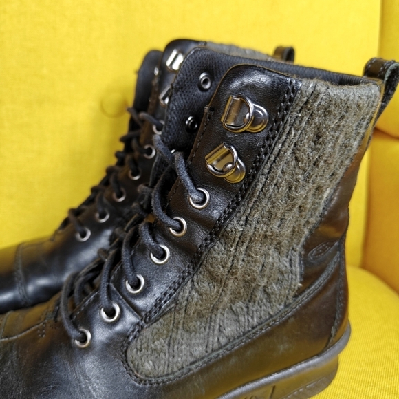 KEEN  Bern Baby Bern Black Leatger Lace Boot Women's Size 5.5 - Picture 5 of 12